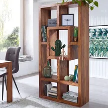 FineBuy Bücherregal 90 x 180 cm Sheesham