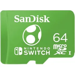 SanDisk 64 GB microSDXC Speicherkarte für Nintendo SwitchTM grün