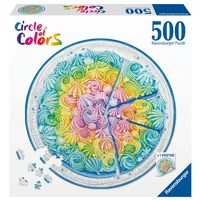 Ravensburger Erwachsenenpuzzle 500 Teile - Circle of Colors - Regenbogenkuchen