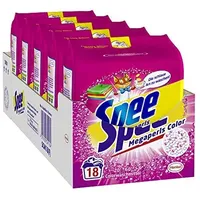 Spee, Megaperls Color 3+1, Colorwaschmittel, 90 (5 x 18) Waschladungen, Reinheit, Strahlkraft und Frische für deine Buntwäsche - zum schlauen Preis