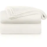 Blumtal Kuscheldecke 150 x 200 cm Weiß
