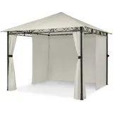 Blumfeldt Mondo Gartenpavillon Partyzelt Gazebo 295x262x295 Stahl Polyester