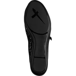 TAMARIS Damen Ballerina mit Strap flach, schwarz, 38 EU
