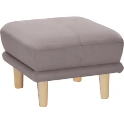 Fußhocker TRENDMANUFAKTUR "Cecilia", grau (taupe), B:66cm H:44cm T:66cm, Hocker