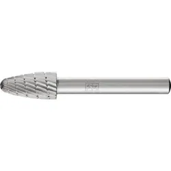 HSS Frässtift Baumform H Ø 10x20mm Schaft-Ø 6 mm Z 3 universal mittel fein Spanbrecher