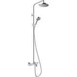 Hansgrohe Vernis Blend Duschsystem, mit Wannenthermostat, chrom