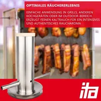 Ita Kaltrauchgenerator 1,7 l Edelstahl silber