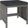 vidaXL Garten-Essgruppe Polyrattan 6-tlg. grau