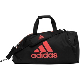 adidas Unisex – Erwachsene 2in1 Bag Sporttasche, schwarz/rot, M
