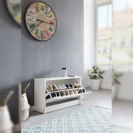 KADIMA DESIGN SPLIT 80 x 47 x 24 cm weiß / weiß