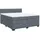 vidaXL Boxspringbett 180 x 200 cm Dunkelgrau