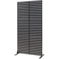 Casa.pro Indoor Trennwand Trolu Stahl 200x100x50 cm Schwarz