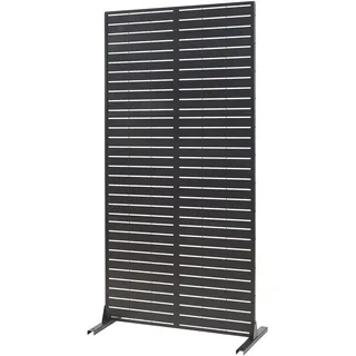 casa.pro Paravent - Raumteiler, Trolu Stahl 200x100x50 cm Schwarz