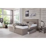 Westfalia Schlafkomfort Boxspringbett 180 x 200 cm H2 Beige