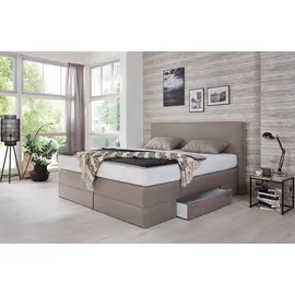 Westfalia Schlafkomfort Boxspringbett 180 x 200 cm H2 Beige