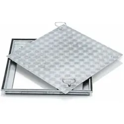 Schachtabdeckung Stahl verzinkt – B 800 x T 800mm, Bauhöhe 62,5mm