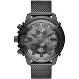 Herrenuhr DIESEL GRIFFED DZ4536 Chrono Edelstahl Schwarz Mesh Sub 50mt