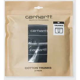 CARHARTT Cotton Trunks Schwarz / Weiß M 2er Pack