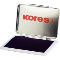 KORES Stempelkissen blau getränkt, Metallgehäuse