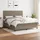 vidaXL Boxspringbett 180 x 200 cm Taupe