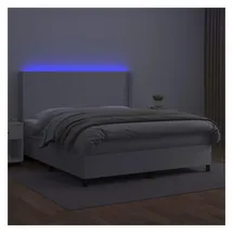 vidaXL Boxspringbett 180 x 200 cm Weiß