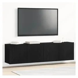 vidaXL TV-Schränke 2 Stk. 160 x 30 x 41 cm Schwarz Holzwerkstoff