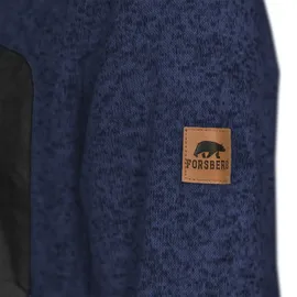 Forsberg warme Strickjacke mit Brusttasche / dunkelblau / L