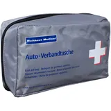 Kfz-Verbandtasche Auto Verbandkasten mit Malteser Anwendungsbroschüre DIN 13164 grau