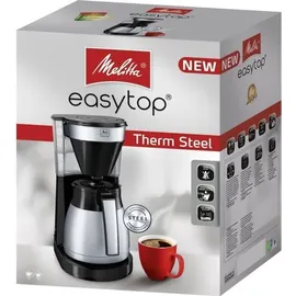 Melitta EasyTop Therm Steel schwarz/silber