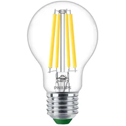 PHILIPS Classic LED Lampe, LED CLA 60W E27 A60 4000K CL, transparent