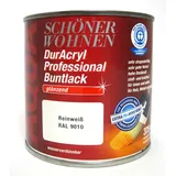 DurAcryl Professional Buntlack reinweiß  glänz.375ml wasserverdünnbar