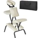 Tectake tectake® Massagestuhl, klappbar, gepolsterte Beinablagen, 80 x 50 x 105 cm