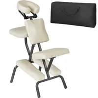 Tectake tectake® Massagestuhl, klappbar, gepolsterte Beinablagen, 80 x 50 x 105 cm