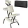 Tectake tectake® Massagestuhl, klappbar, gepolsterte Beinablagen, 80 x 50 x 105 cm
