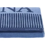 SCHIESSER Rom Saunatuch 75 x 200 cm hellblau 