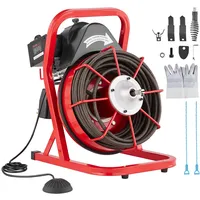 Vevor Rohrreinigungsmaschine 75 Fuß x 1/2 Zoll, Kanalisationsspirale mit