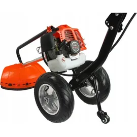 weissmann demon kraft&dele Motorsense mit Verbrennungsrädern, Rasenmäher, 5,2 PS, Benzinmischung: Öl