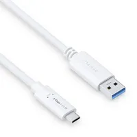 PureLink USB-C auf USB-A Kabel USB 3.1 Gen 1, mit 5 GB/s Datenübertragung, weiß, 1,50m