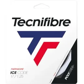 Tecnifibre Ice Code Saitenset 12m-Weiß Tennissaite, 1.25