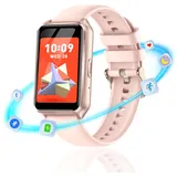 Fenamor Smartwatch Damen Schmal mit Telefonfunktion Blutdruckmessung Fitness Tracker Damen, 1.57" Bluetooth Anrufen 120+ Sportmodi Wasserdicht Smartwatch Damen Klein SpO2 Herzfrequenz Schlafmonitor