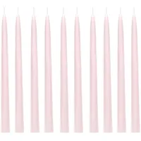 Partydeco Spitzkerze 24 cm 10 St. altrosa matt