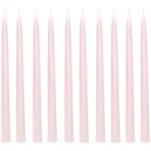 Partydeco Spitzkerze 24 cm 10 St. altrosa matt