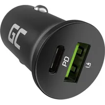 Green Cell GC CADM-GC-38AC - USB-Ladegeraet 38 W 1x USB-C USB-A schwarz