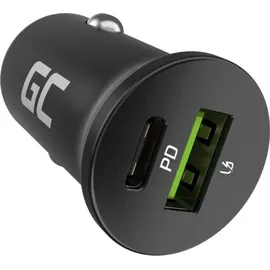Green Cell GC CADM-GC-38AC - USB-Ladegeraet 38 W 1x USB-C USB-A schwarz