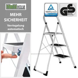 Trutzholm Trittleiter Klappleiter 3 Stufen