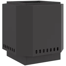 vidaXL Feuerplatz Schwarz 48 X 48 X 51 Cm Kaltgewalzter Stahl Vidaxl