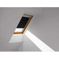VELUX Classic Verdunkelungsrollo DBL C02 4249 71 x 78 cm / Fenstergröße (Velux) schwarz
