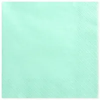 Partydeco Napkins 3 layers mint 33x33cm (1 pkt /