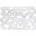 SalesFever Moneglia 102 x 100 cm Silber