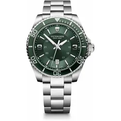 Victorinox Maverick Large, 43mm Herrenuhr green dial, silver